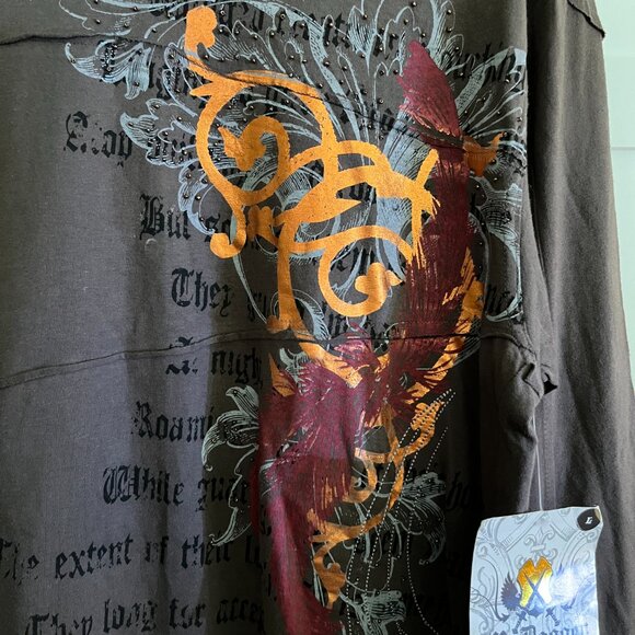 BNWT MCDAGGER gargoyles brown long sleeve (L) - Picture 4 of 5